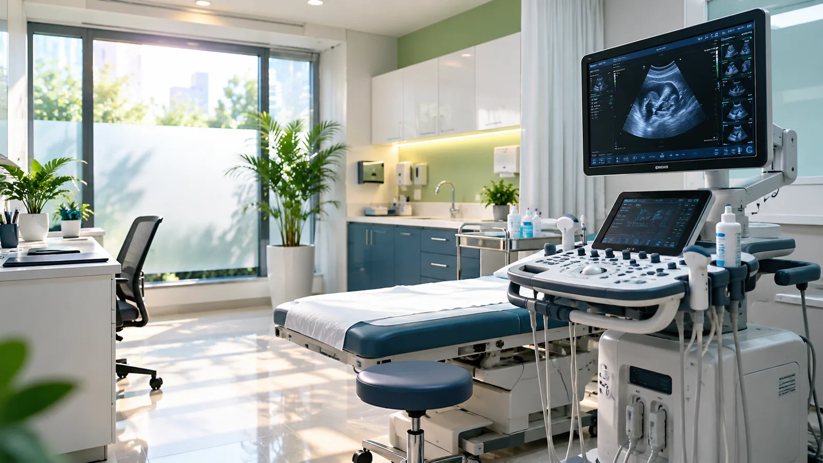 Ultrasound Scan diagnostic imaging illustration